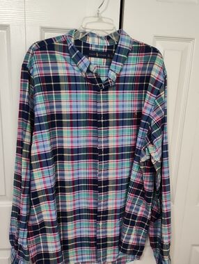 Ralph Lauren Men's Multicolor Plaid Button-Down Shirt XXL TTG
